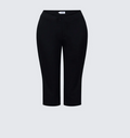 Finesse Ellie Black Woven Capri Pants
