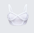 Finesse Azra Ivory Braided Cropped Top