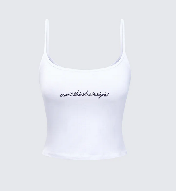 Finesse Kacie Slogan Cami Top