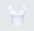 Finesse Levi Slogan Scoop Neck Tee