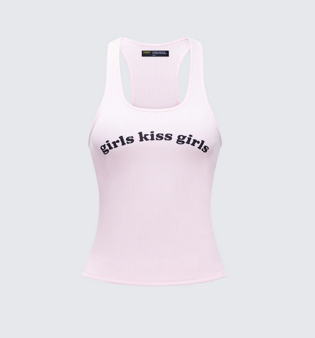 Finesse Joel Ribbed Slogan Tank