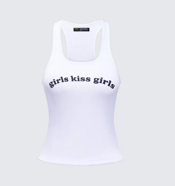 Finesse Joel Ribbed Slogan Tank
