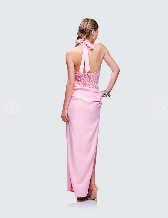 Finesse Lenora Lace Detail Maxi Dress