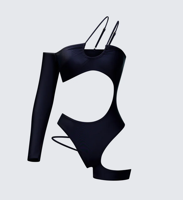 Finesse Astra Black Cut Out Swimsuit