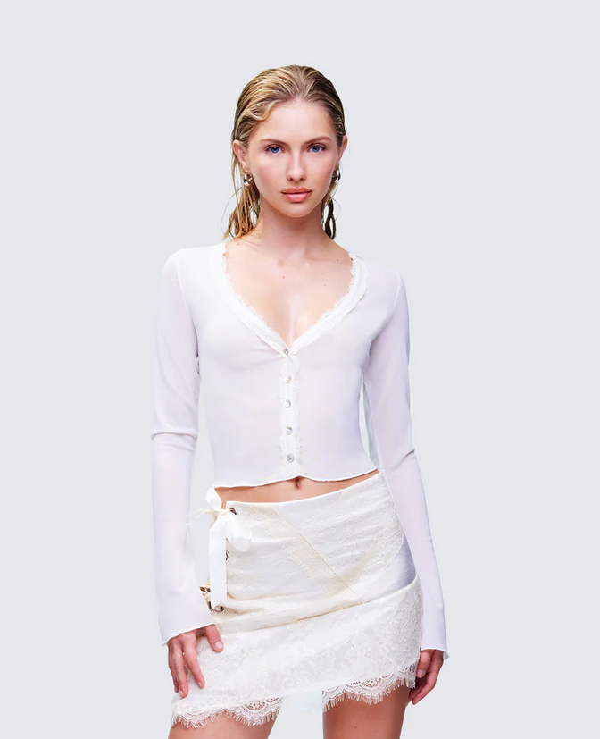 Finesse Aurelia Long Sleeve Mesh Top