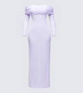 Finesse Sian Purple Knit Maxi Dress