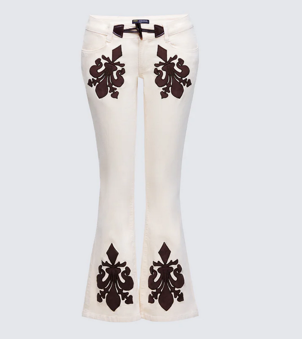 Finesse Oakley Ivory Cord Western Pants