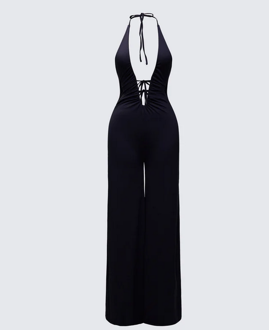 Finesse Saoirse Plunge Neck Jumpsuit