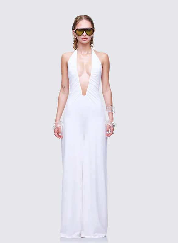 Finesse Saoirse Plunge Neck Jumpsuit