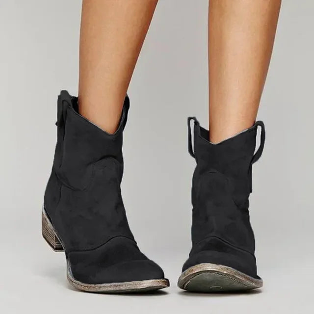 Harper & Lane Zoe - Western Ankle Boots
