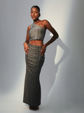 Klassy Shimmer Maxi Skirt