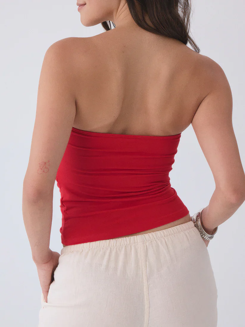 Klassy Ruched Tube Top