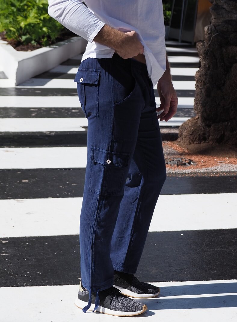 Cotton Natural Men's St. Vincent Midnight Blue Pants