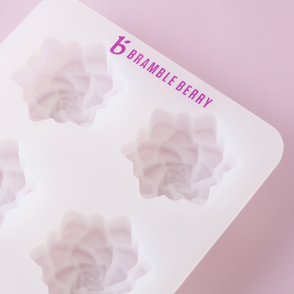 Bramble Berry 4 Cavity Succulent Silicone Mold