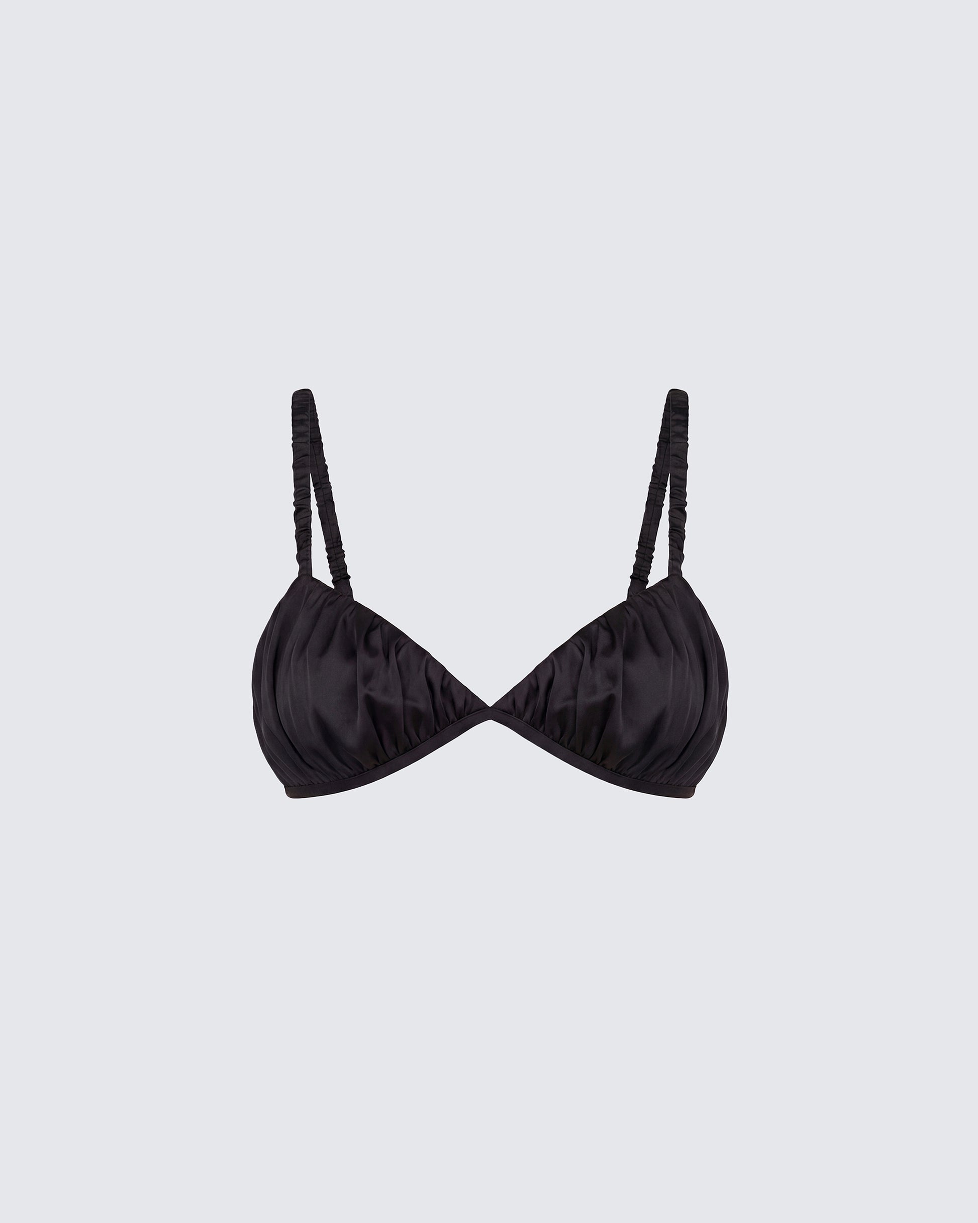 Finesse Suzanna Satin Gathered Bra Top