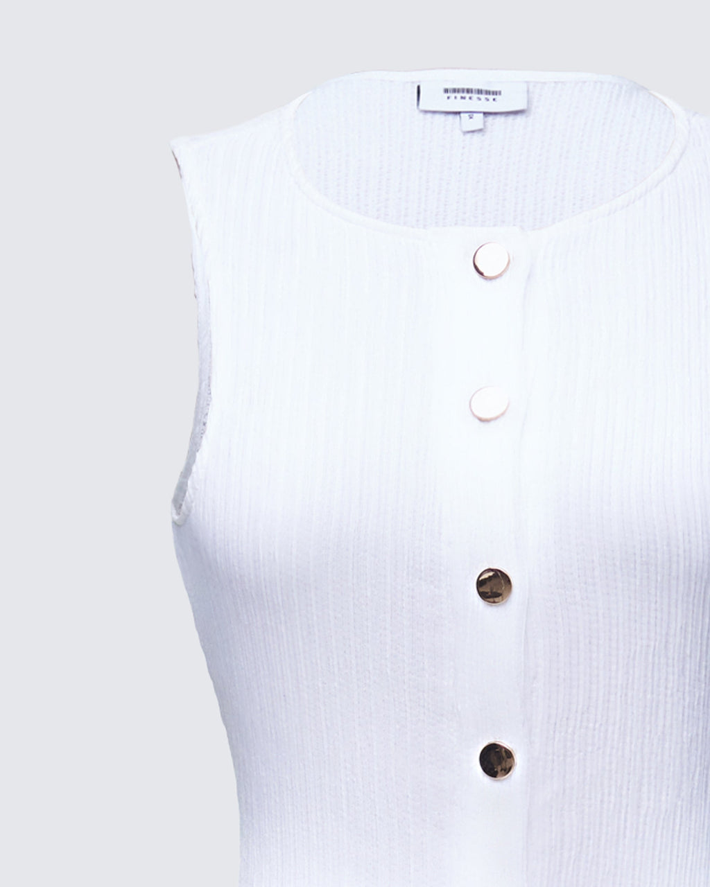 Finesse Tansy Ivory Button Up Maxi Dress