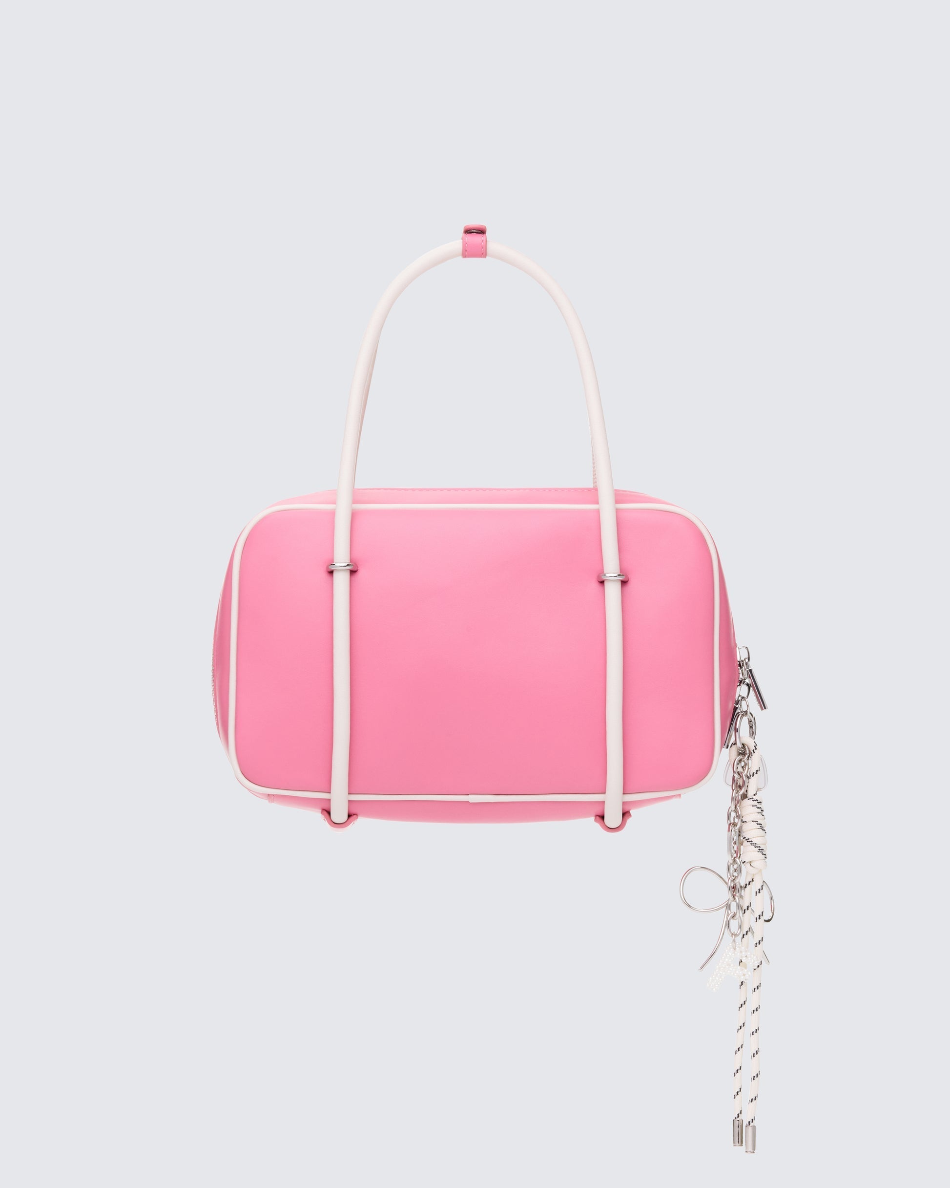 Finesse Tasmin Pink Multi Charm Bowler Bag