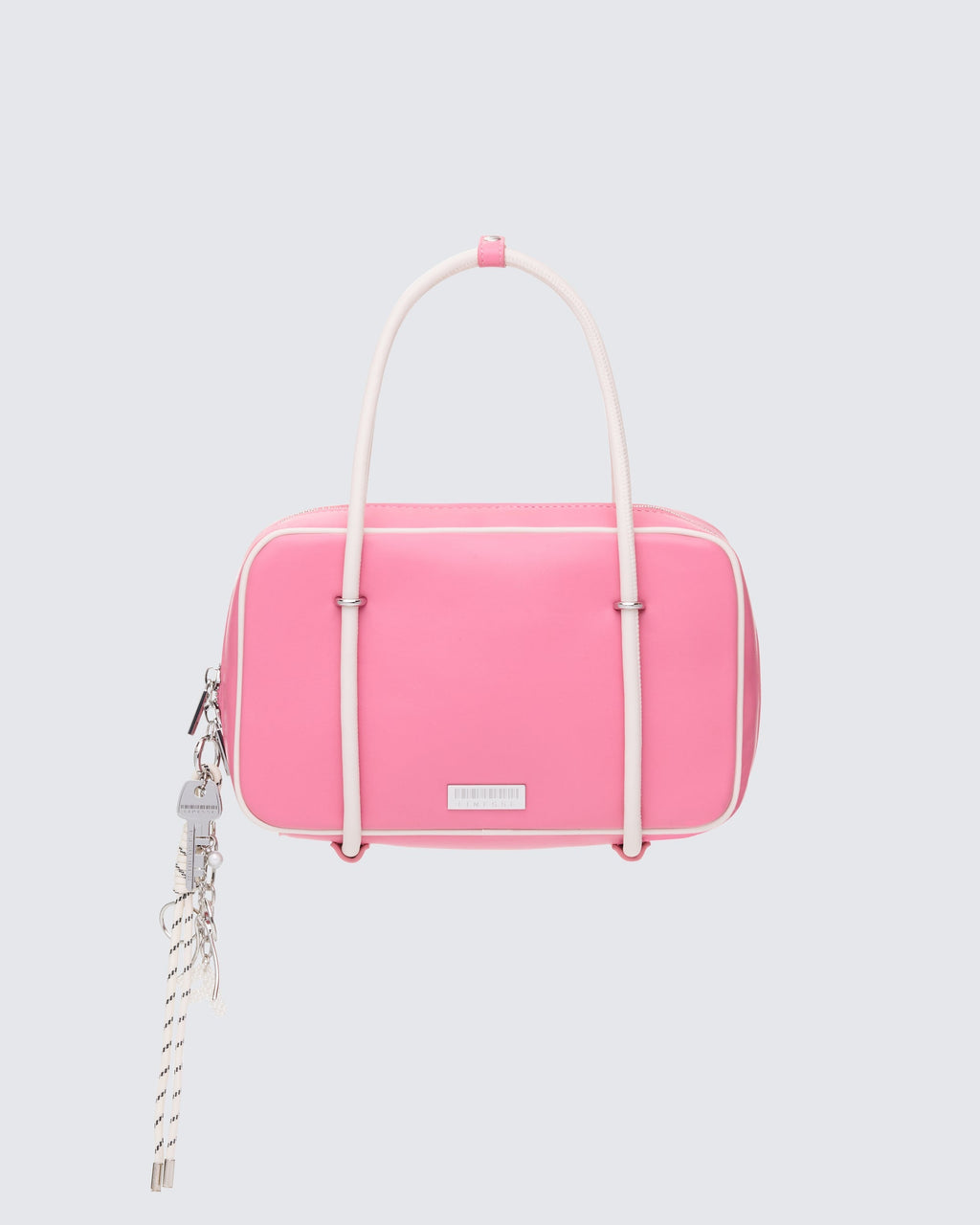 Finesse Tasmin Pink Multi Charm Bowler Bag