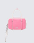 Finesse Tasmin Pink Multi Charm Bowler Bag