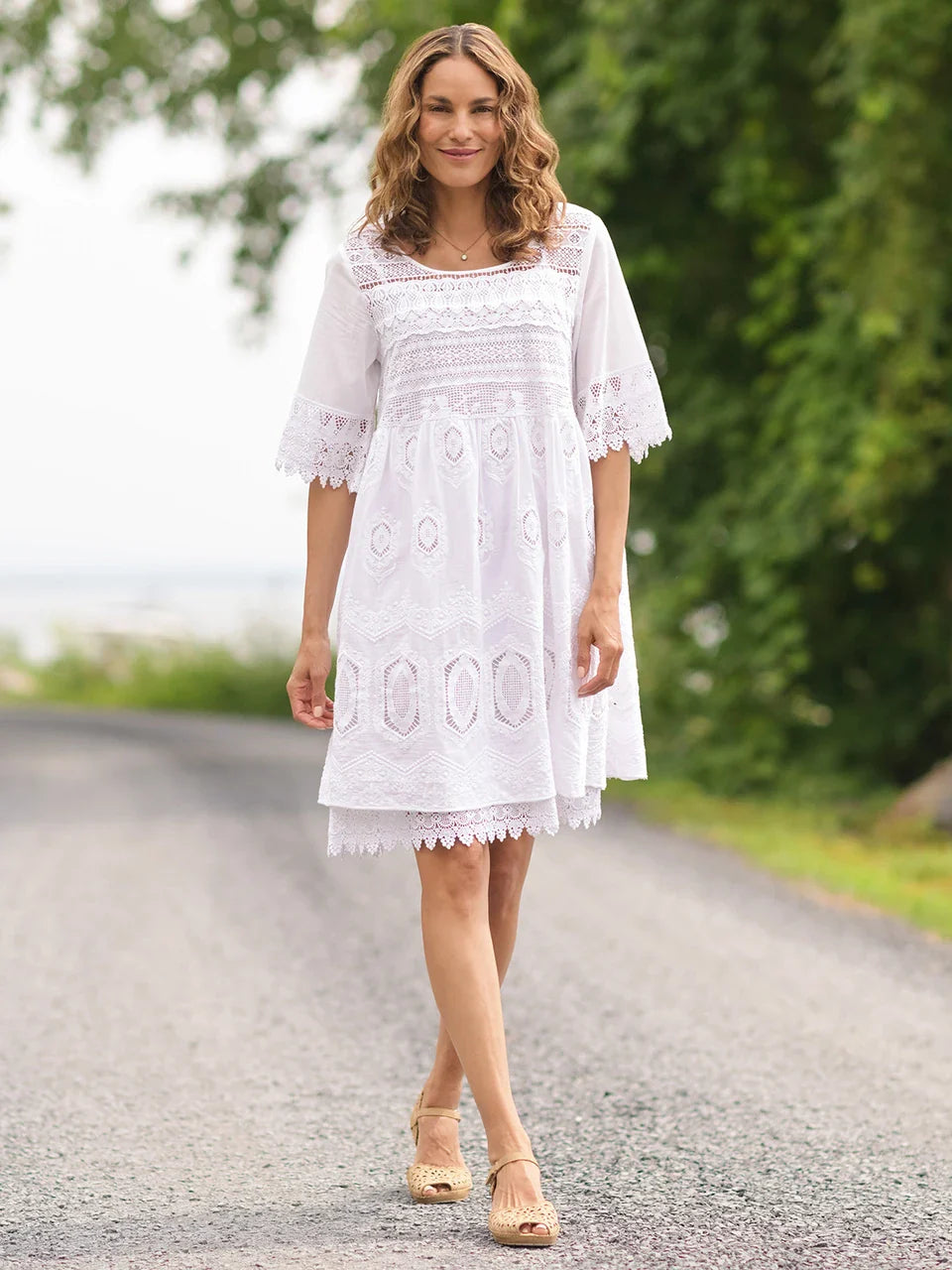 April Cornell Treasure Lace Tunic - White