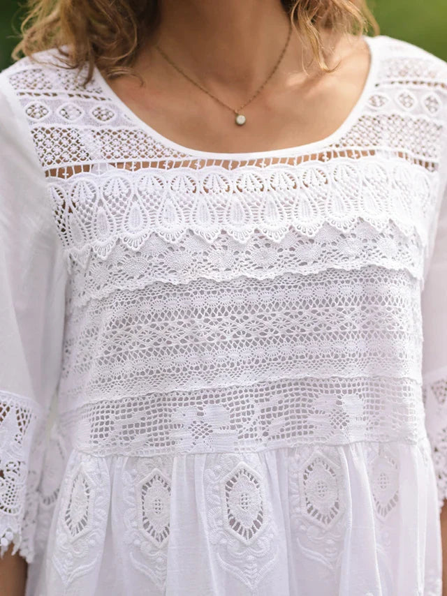 April Cornell Treasure Lace Tunic - White