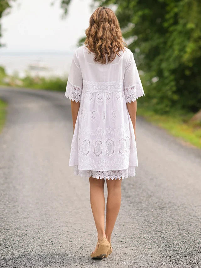 April Cornell Treasure Lace Tunic - White