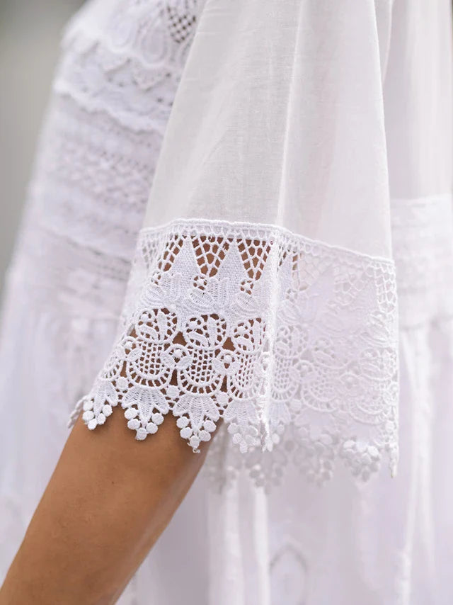 April Cornell Treasure Lace Tunic - White