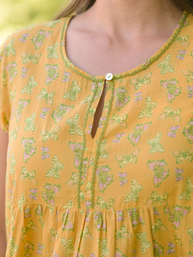April Cornell Panama Butterfly Tunic - Dark Gold