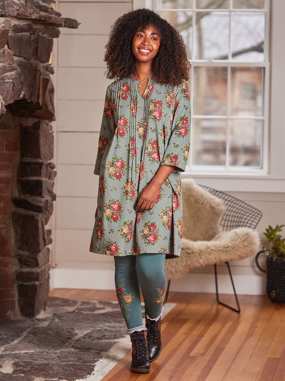 April Cornell Genevieve Corduroy Tunic Dress