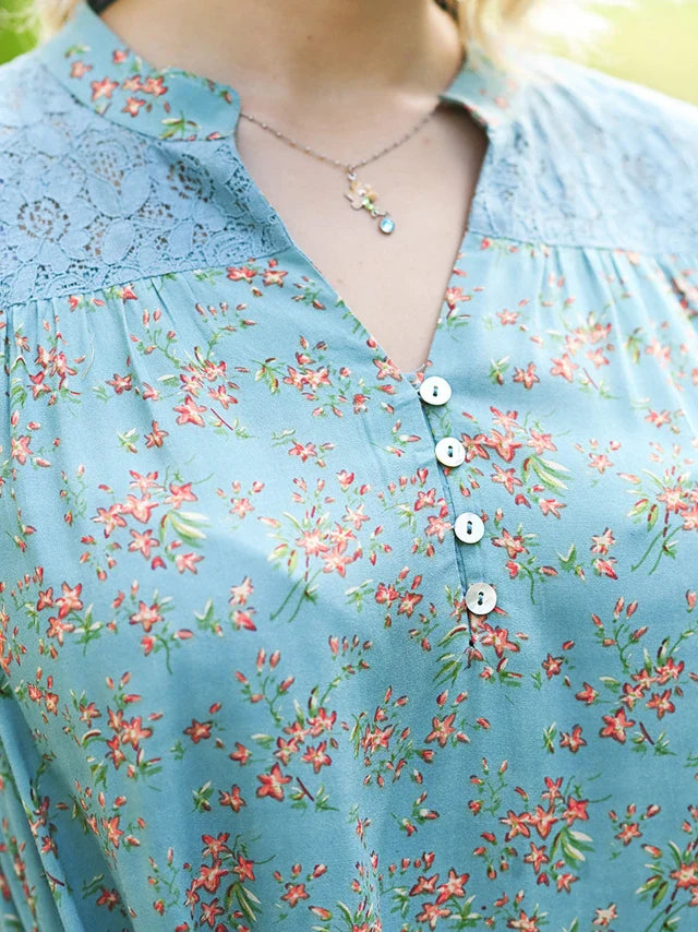April Cornell Mulberry Sleeveless Tunic - Soft Teal
