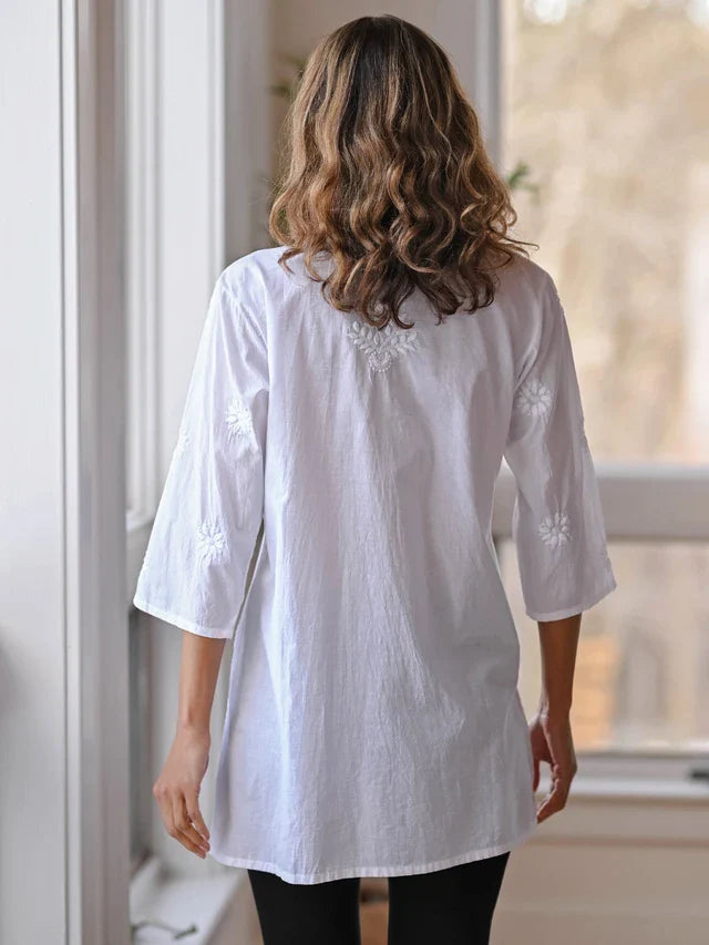 April Cornell Lotus Tunic - White