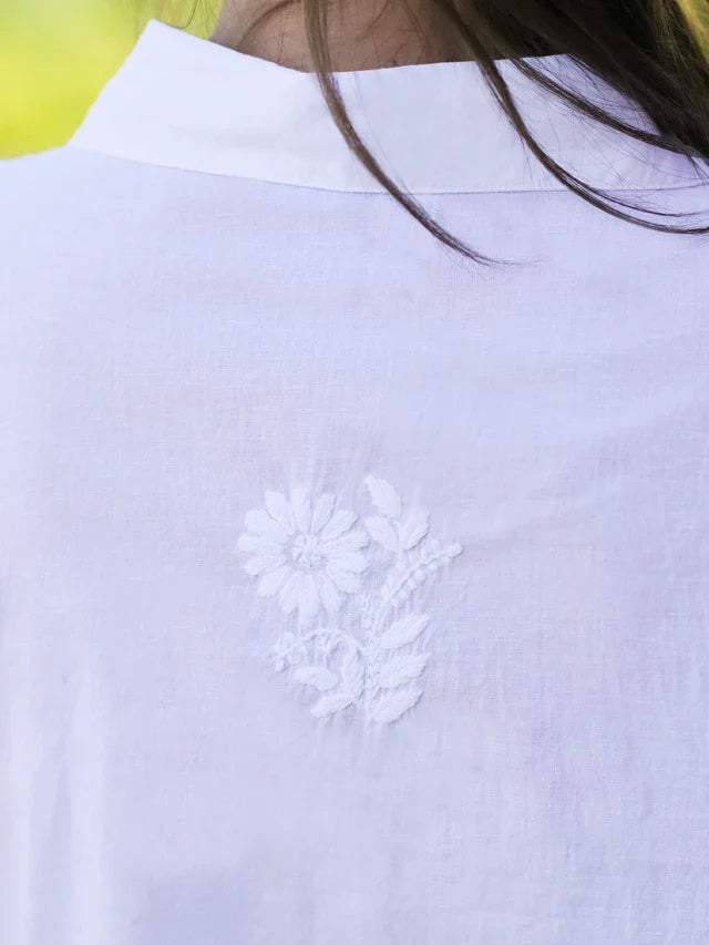 April Cornell Delphinium Tunic - White