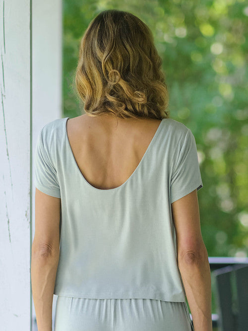 April Cornell Ballet Jersey T-Shirt - Sage