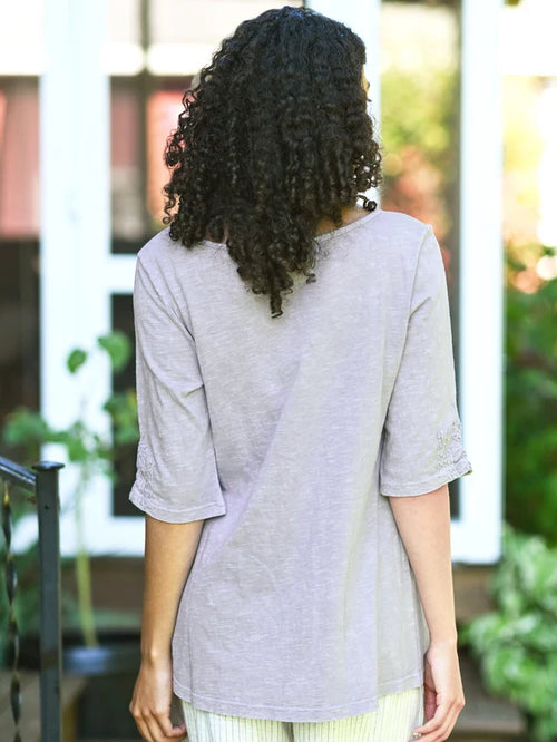 April Cornell Together T-Shirt - Soft Blue