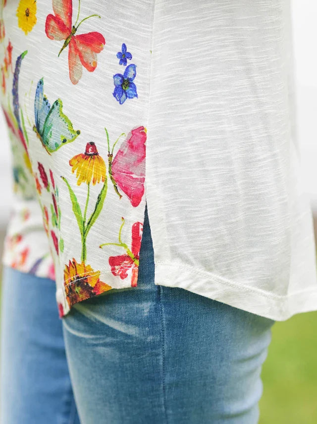 April Cornell Sister Garden T-Shirt - Multi