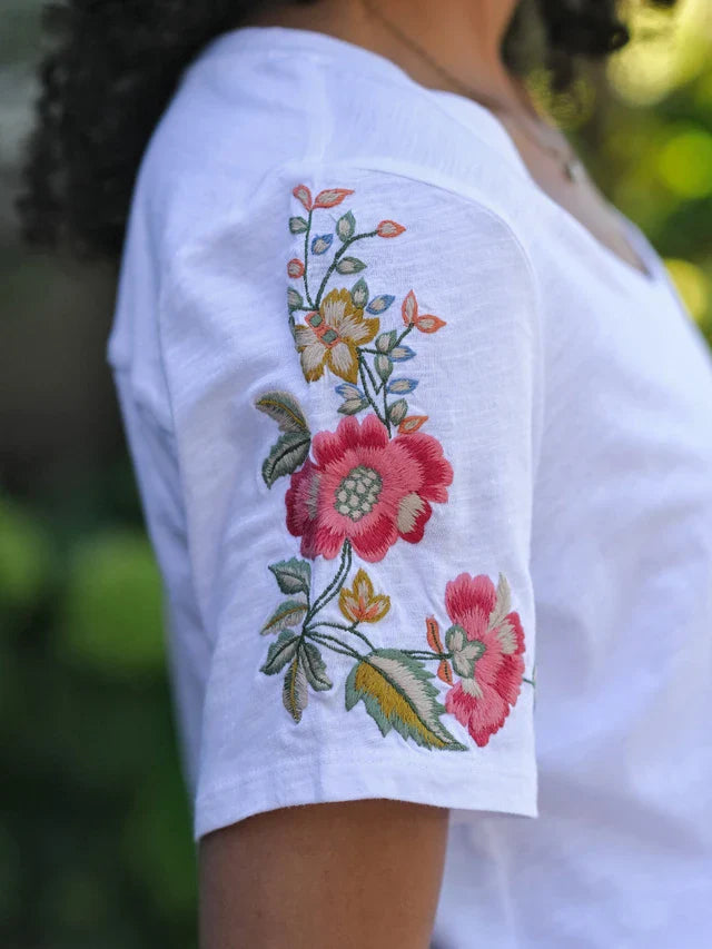 April Cornell Tapestry T-Shirt - White