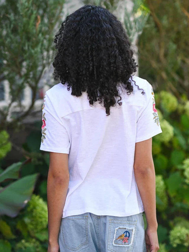 April Cornell Tapestry T-Shirt - White