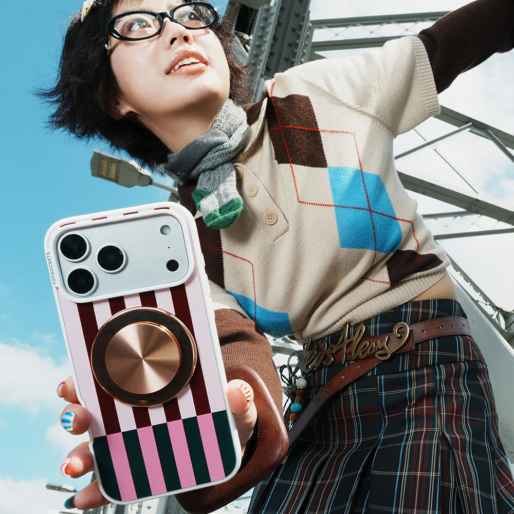 PopSockets Pop of Pink Stripe - MagSafe Case