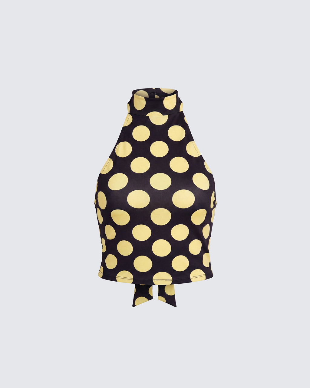 Finesse Toni Multi Jersey Polka Halter Top