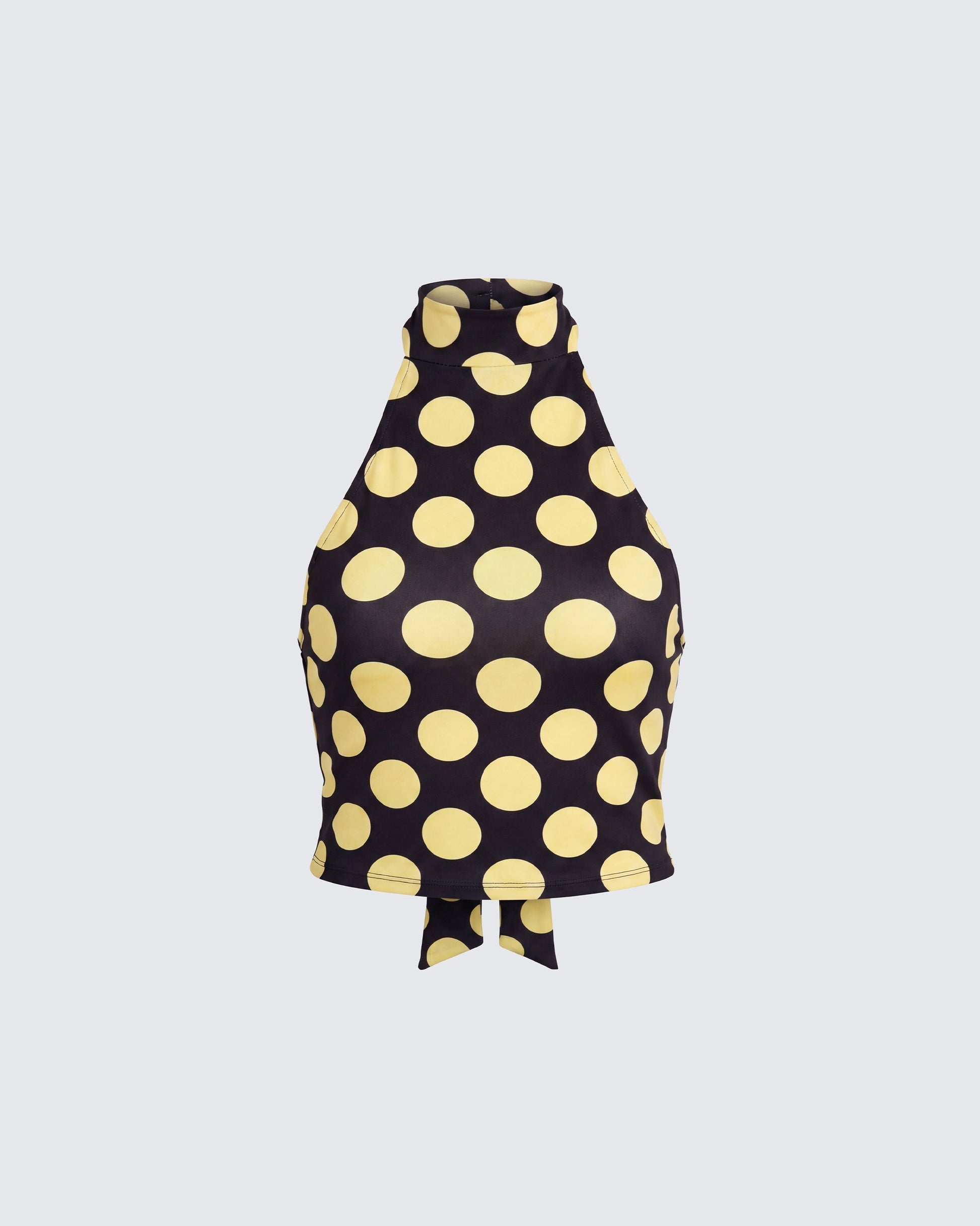Finesse Toni Multi Jersey Polka Halter Top