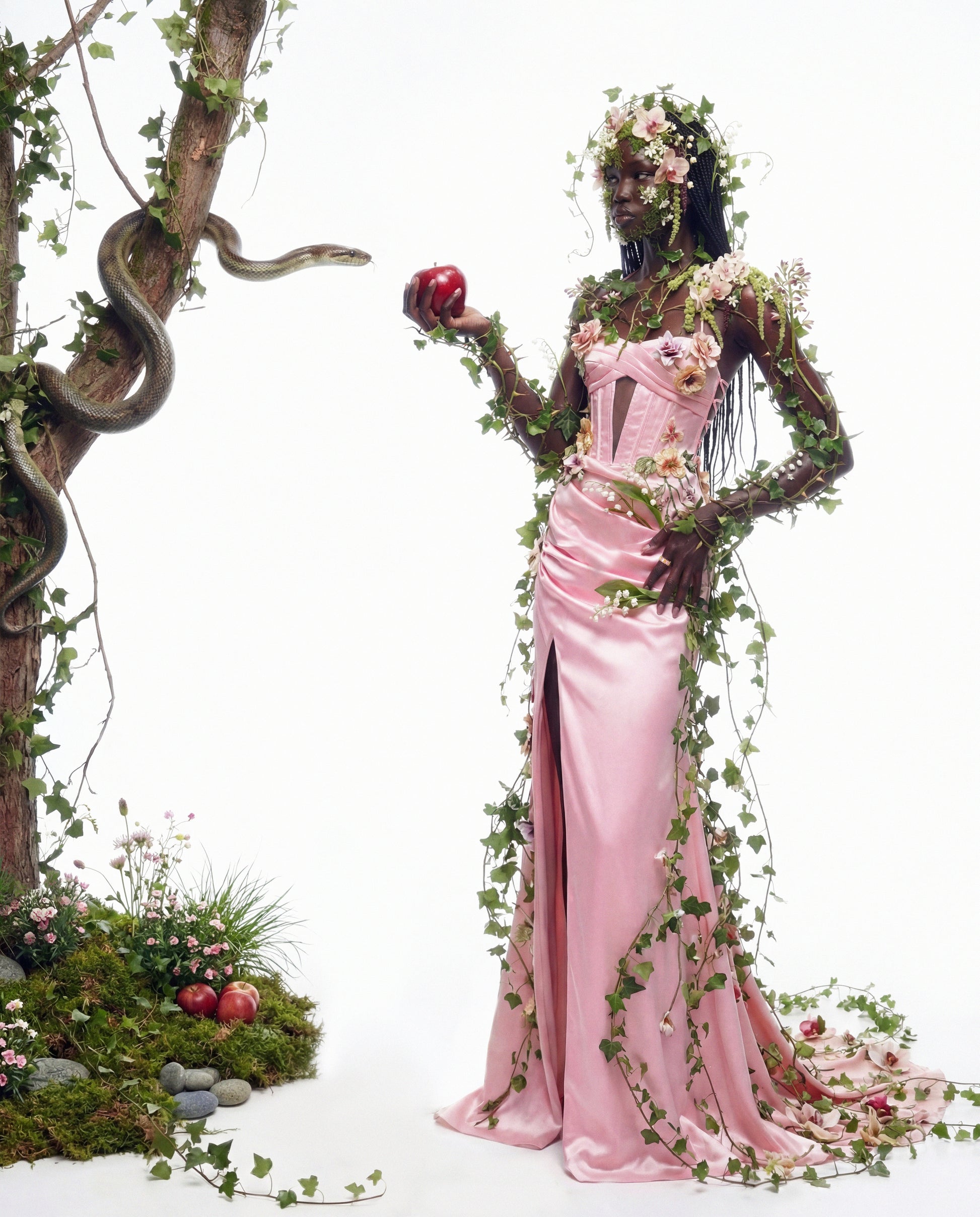 Finesse Trixa Pink Satin Cut Out Maxi Dress