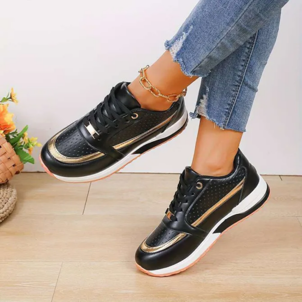 Harper & Lane Margaret - Lace-Up Walking Sneakers