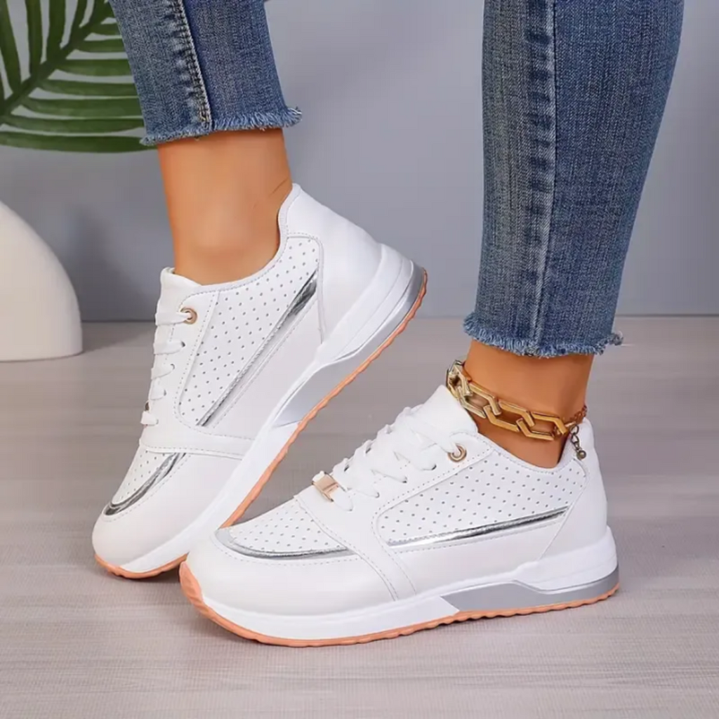 Harper & Lane Margaret - Lace-Up Walking Sneakers