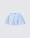 Finesse Violet Blue Mini Skirt