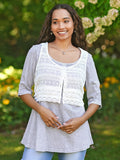 April Cornell Hamlet Lace Vest - White