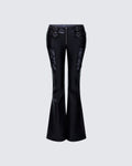 Finesse Vyra Black Vegan Leather Pants