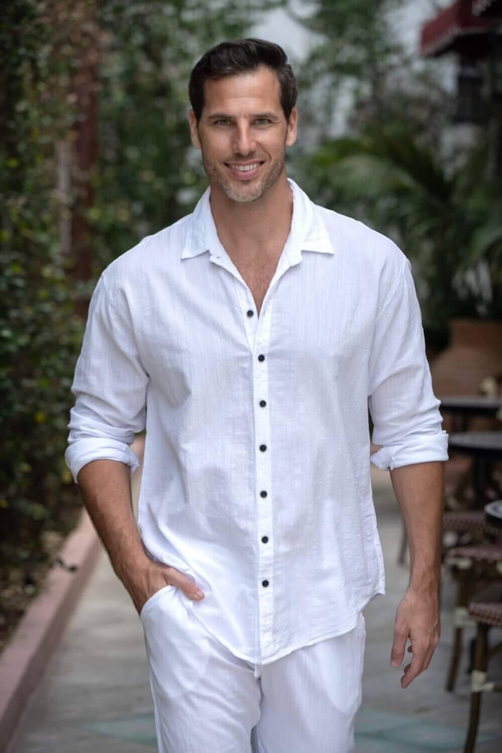 Cotton Natural Men's Vega Shirt