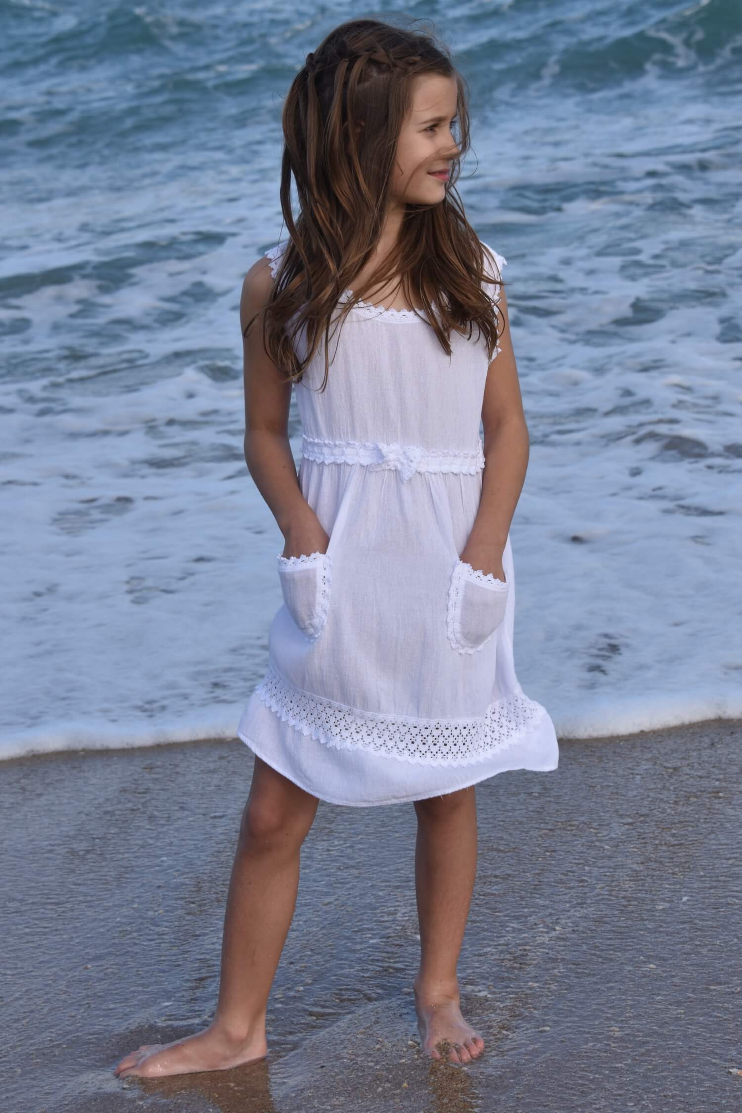 Cotton Natural Girl’s Venice Dress