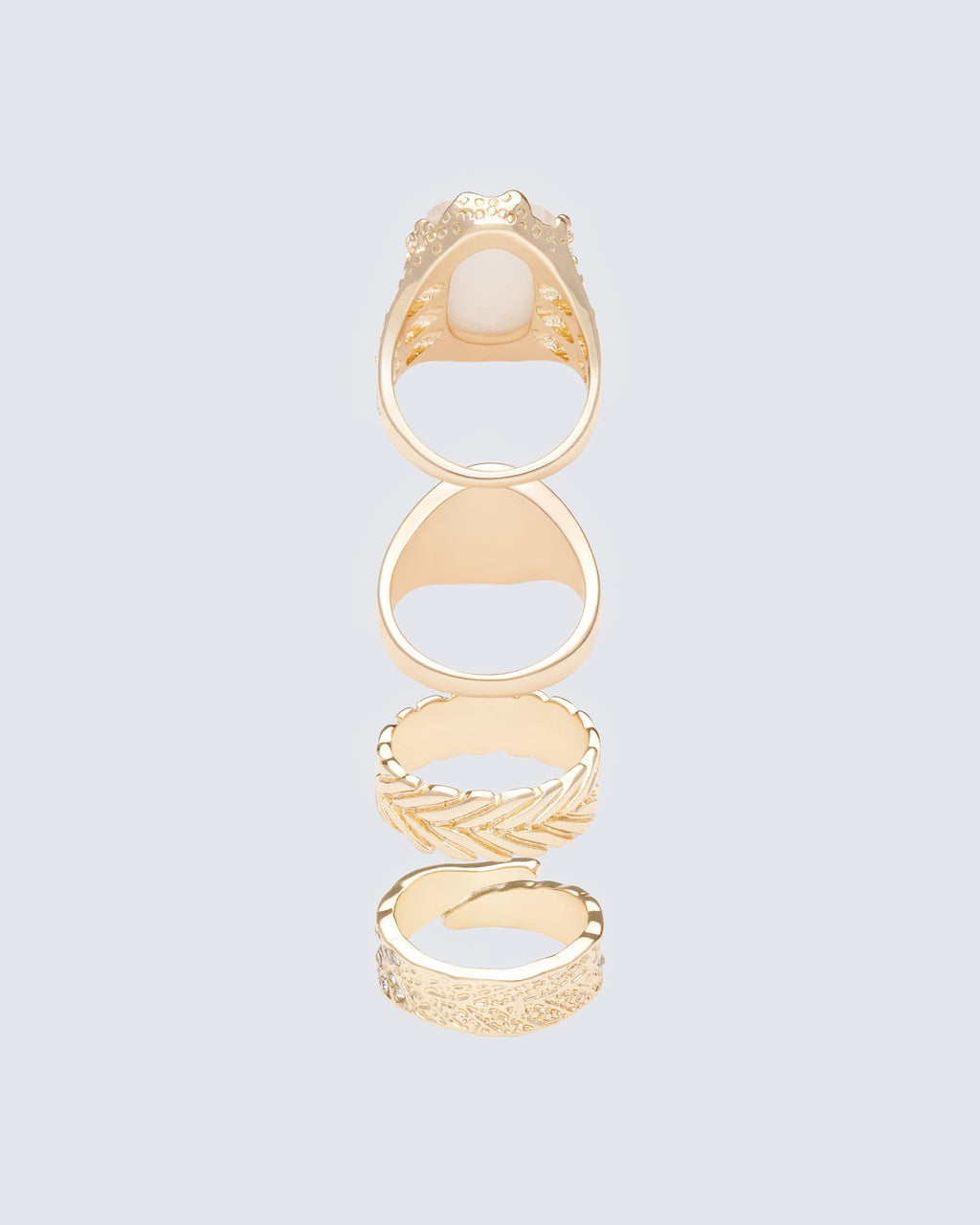 Finesse Wilda Gold Signet Set - 4 Pack