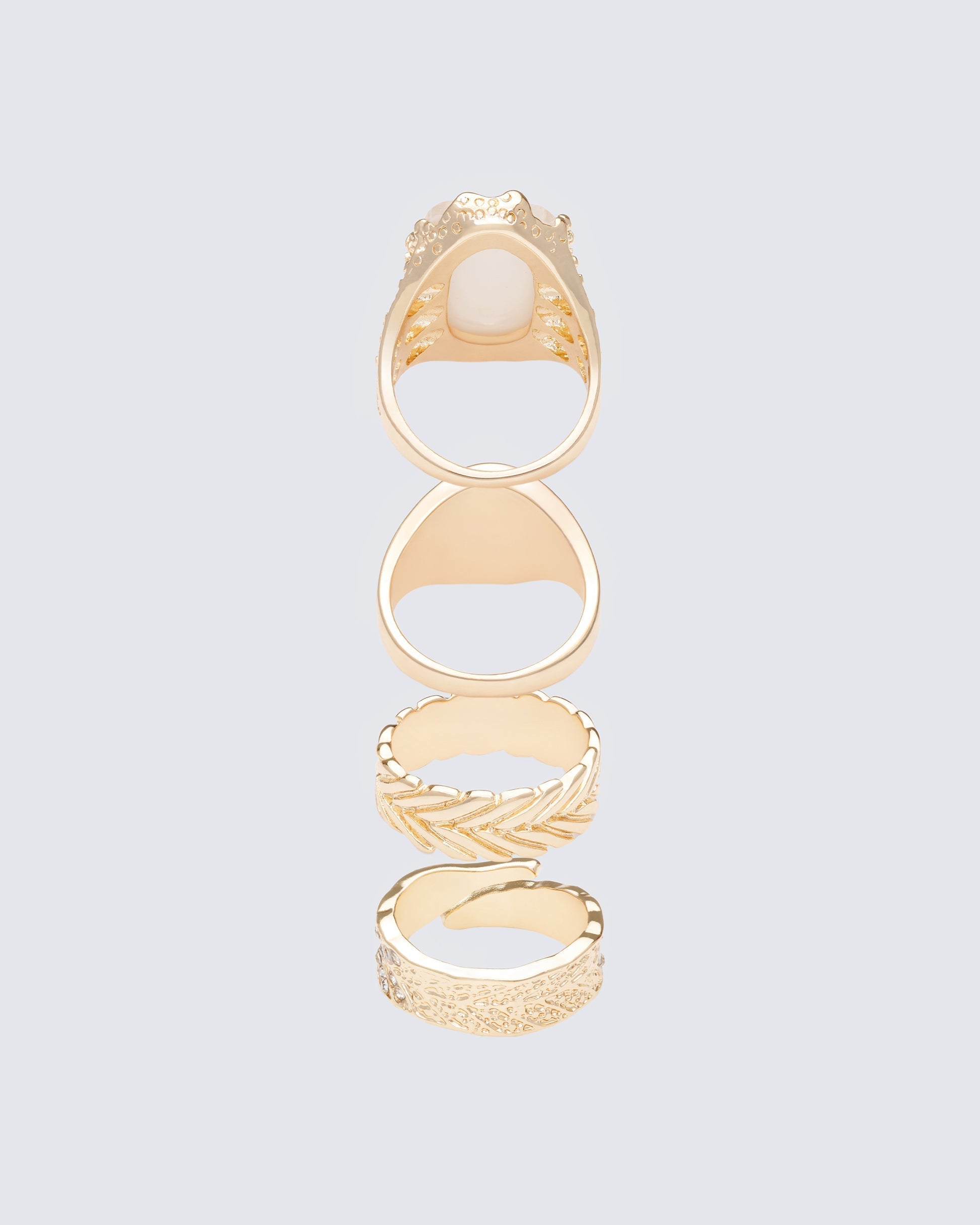 Finesse Wilda Gold Signet Set - 4 Pack